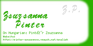 zsuzsanna pinter business card